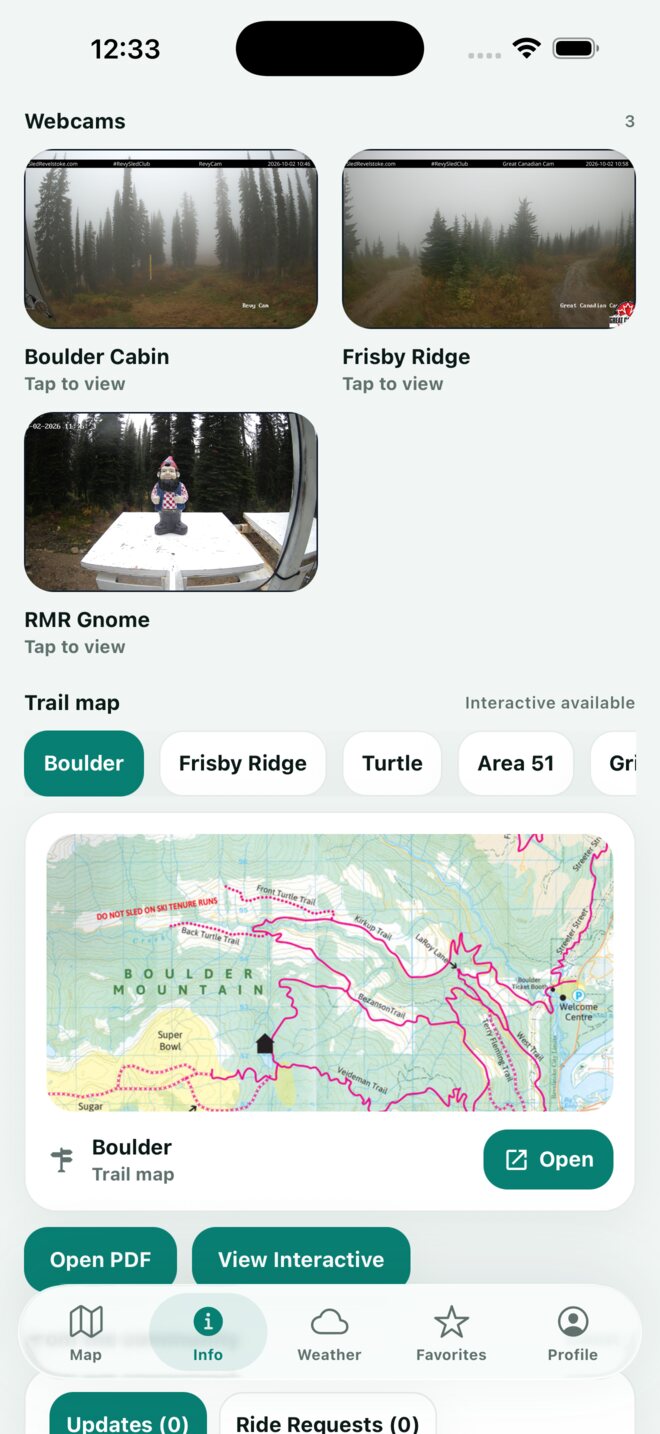 Born to Ride app webcam view
